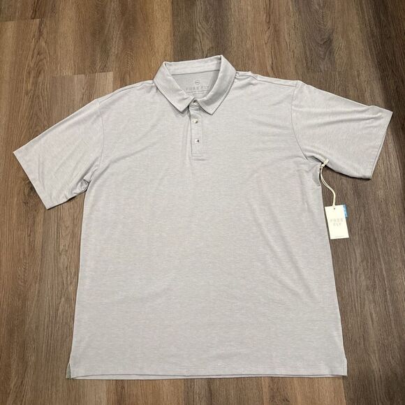 Free Fly Apparel Other - Free Fly Mens XXXL Bamboo Flex Polo‎ Shirt Aspen Gray Soft Casual Size 3XL